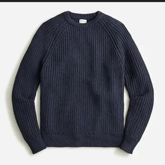 J. Crew Other - J Crew Knit for J Crew Cotton Navy Blue Heritage Sweater men’s Large